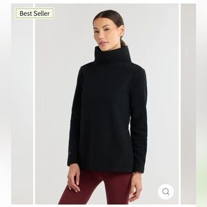 Dudley Stephen’s Cobble Hill Black Fleece Turtleneck Size XS